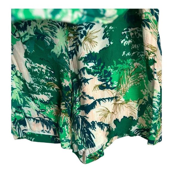Elevenses Tropical Print Floral Skort Coulotte Anthropologie sz 10 - Picture 5 of 9
